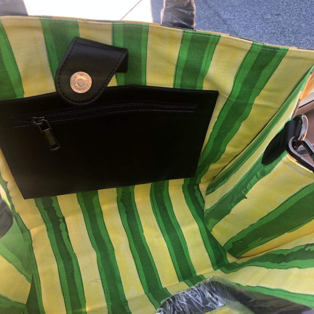 Art Canvas Striped Tote - Picture 11 of 11